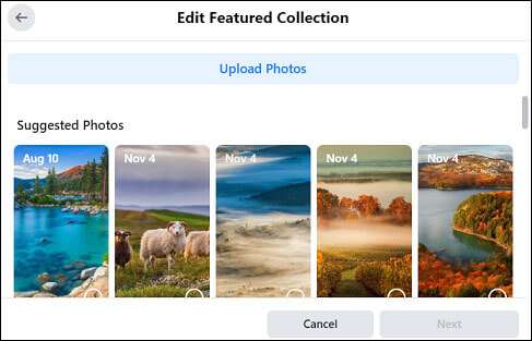 how to restore deleted featured collection on facebook