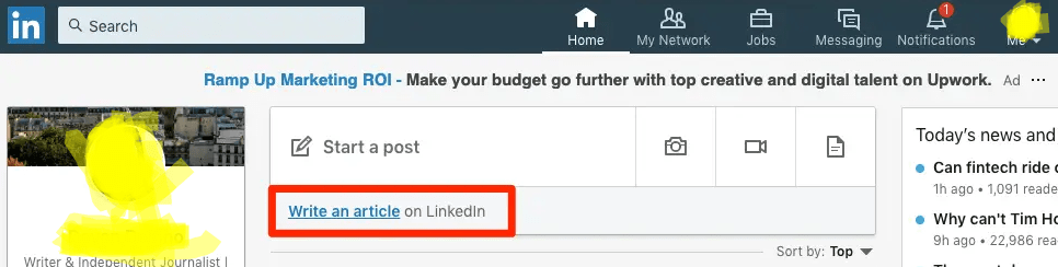 how to make my linkedin profile visible on google