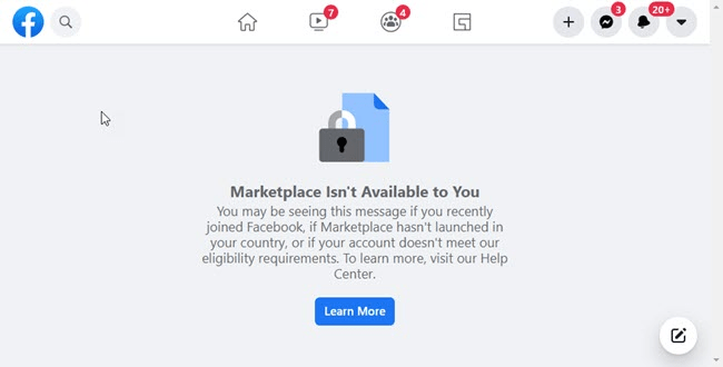 can't buy or sell on facebook marketplace