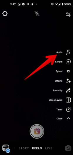 how to turn sound off on instagram reels