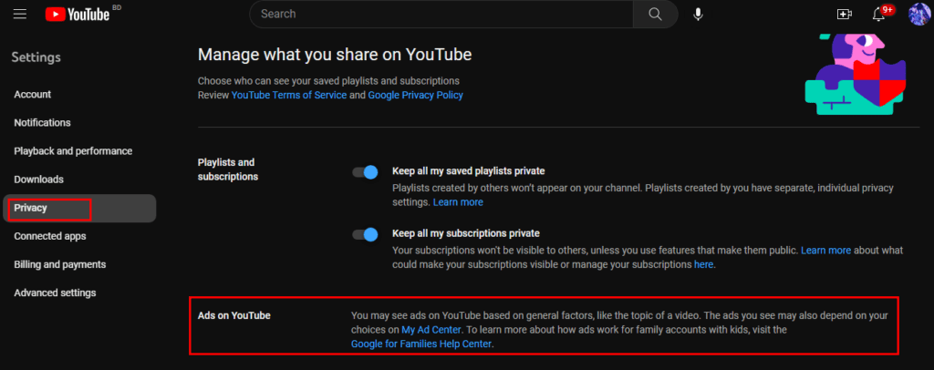 how to turn off political ads on youtube
