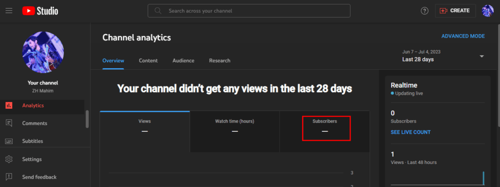 how to see who subscribed to you on youtube